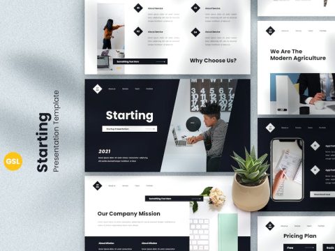 Starting - Startup Company Google Slides Template 8C2J796