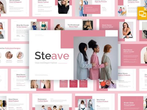 Steave - Fashion Business Google Slides Template B2LNRGQ