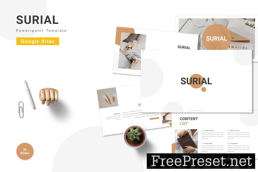 Surial - Google Slide Template 292Z47J