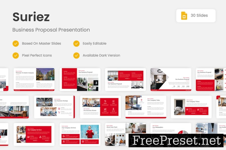 Suriez - Business Proposal Google Slides Template BSC6W5S