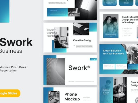 SWORK - Modern Business Pitch Deck Google Slides WZYCPYB