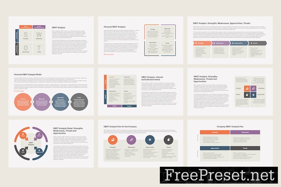 SWOT Analysis Company and Personal Google Slides 4BYL5DK