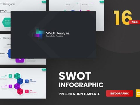 SWOT infographic Neumorph Google Slides Template VT66KY5