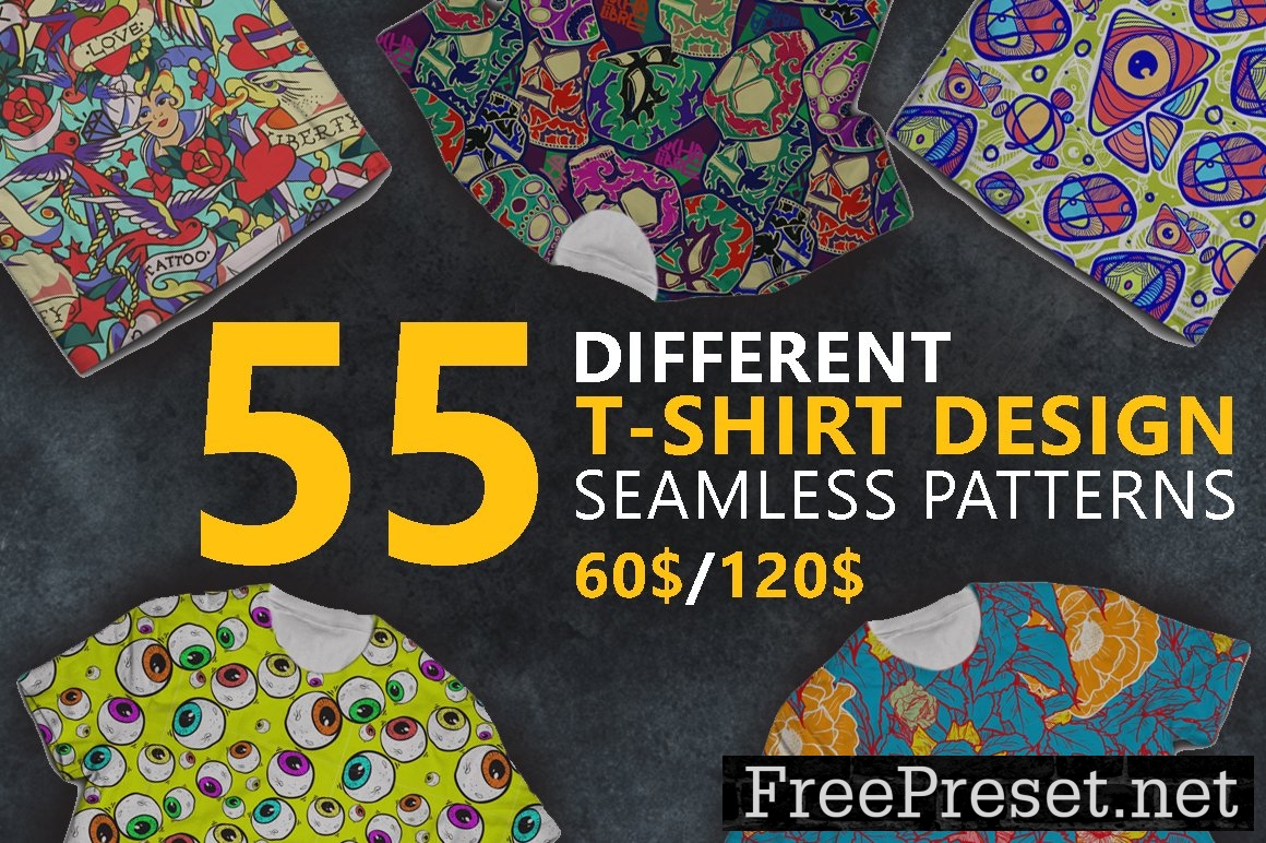 T-shirt design pattern BIG BUNDLE 1259675