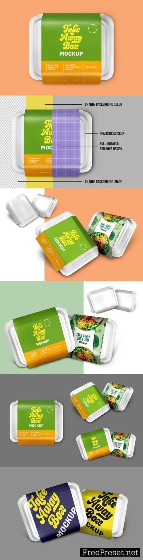 Take Away Food Mockup