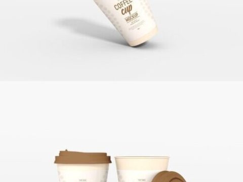 Take Away Paper Cup Mockup Set