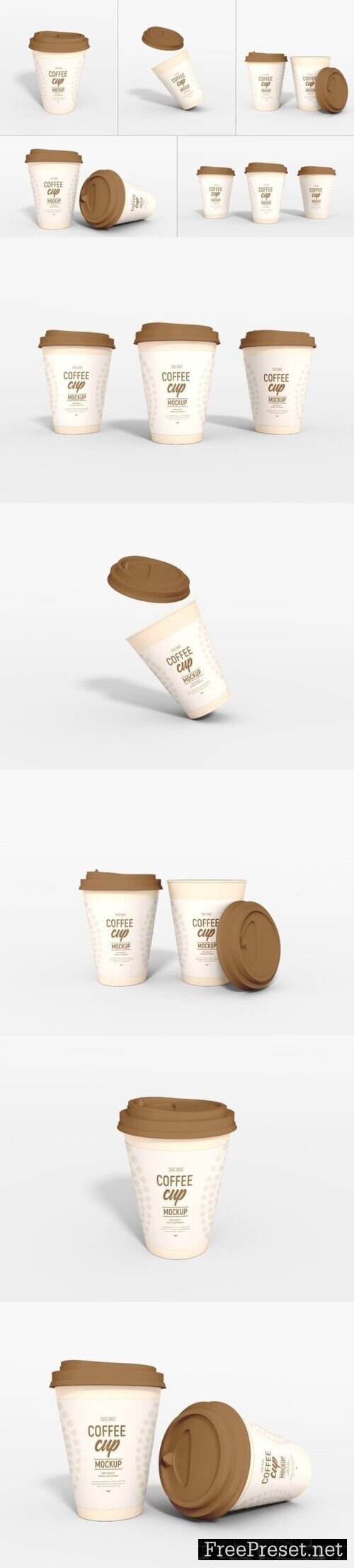 Take Away Paper Cup Mockup Set