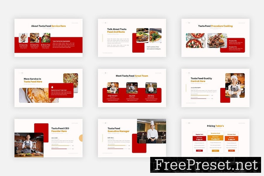 Tasta - Food And Restaurant Google Slides CERYGE6