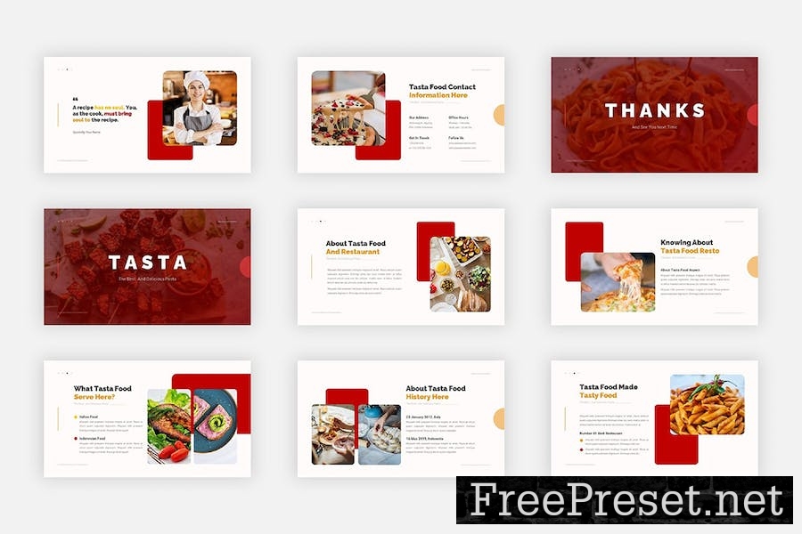 Tasta - Food And Restaurant Google Slides CERYGE6