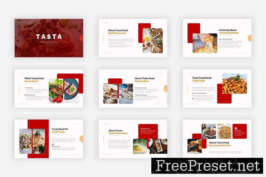 Tasta - Food And Restaurant Google Slides CERYGE6