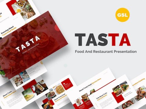 Tasta - Food And Restaurant Google Slides CERYGE6