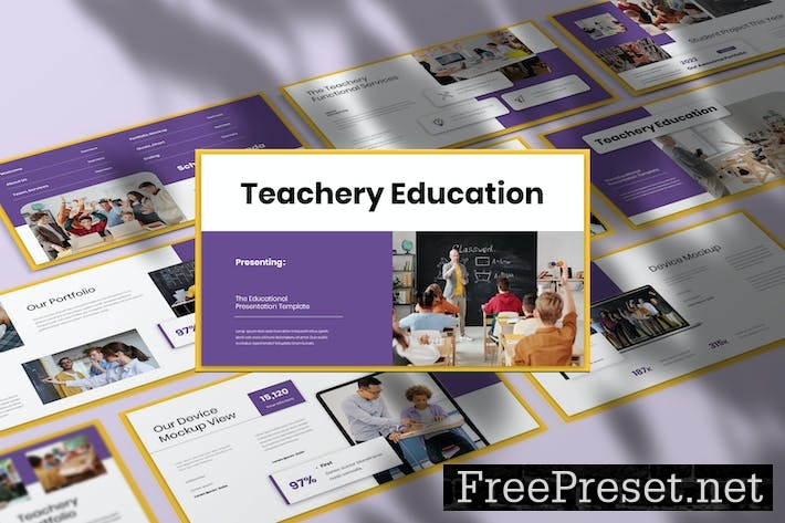 Teachery - Education Presentation Google Slide Tem M7XUDR6