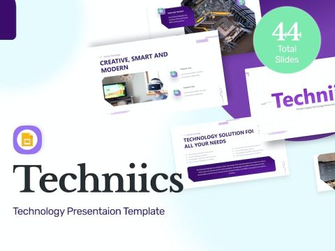 Techniics Technology Google Slides Template BLG7N22