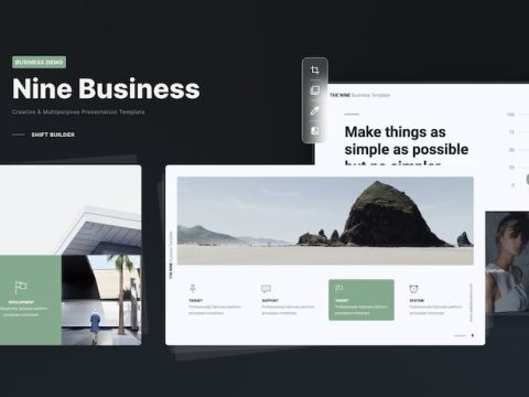 THE NINE Business Template (Keynote) CZDY549