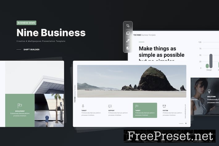 THE NINE Business Template (Keynote) CZDY549