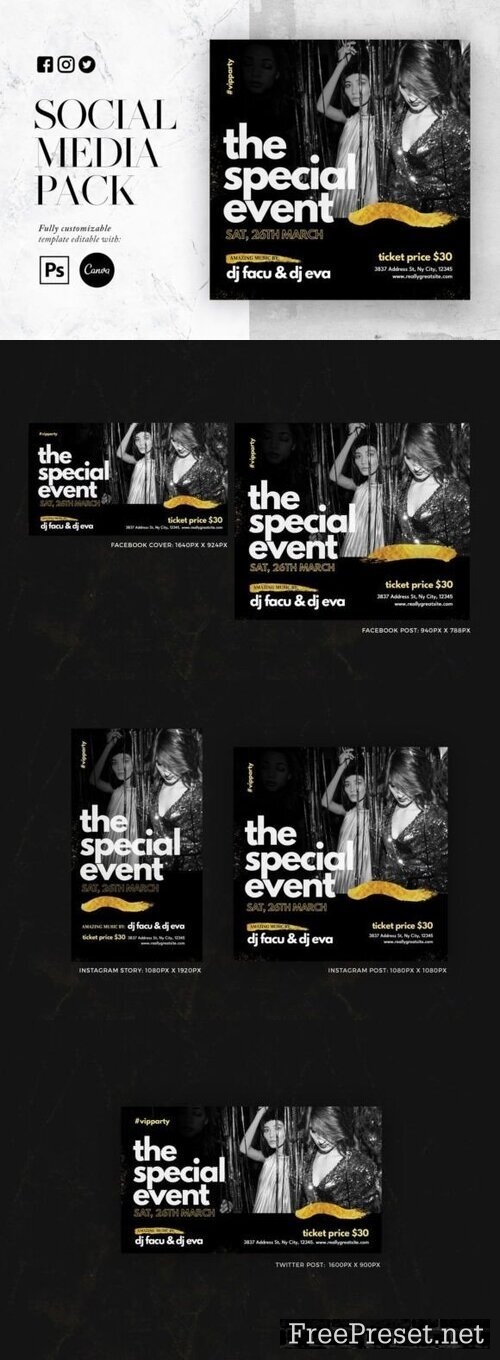 The Special Event Social Media Pack