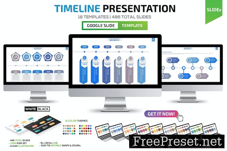 Timeline Google Slides Presentation LEMSSQM