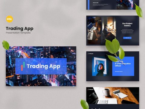 TradingApp - Investment Google Slides Template SHALPQX