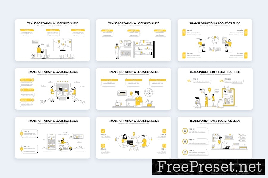 Transportation & Logistics Keynote Infographics CZ5ZLLT