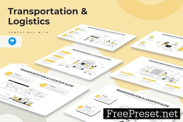 Transportation & Logistics Keynote Infographics CZ5ZLLT