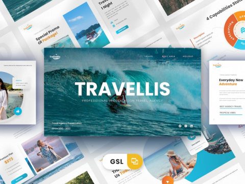 Travellis - Google Slides Template VPR475C