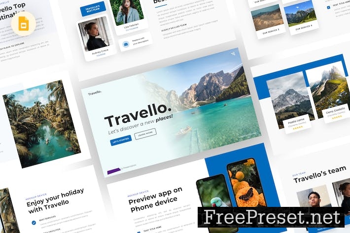 Travello - Travel Google Slides Template