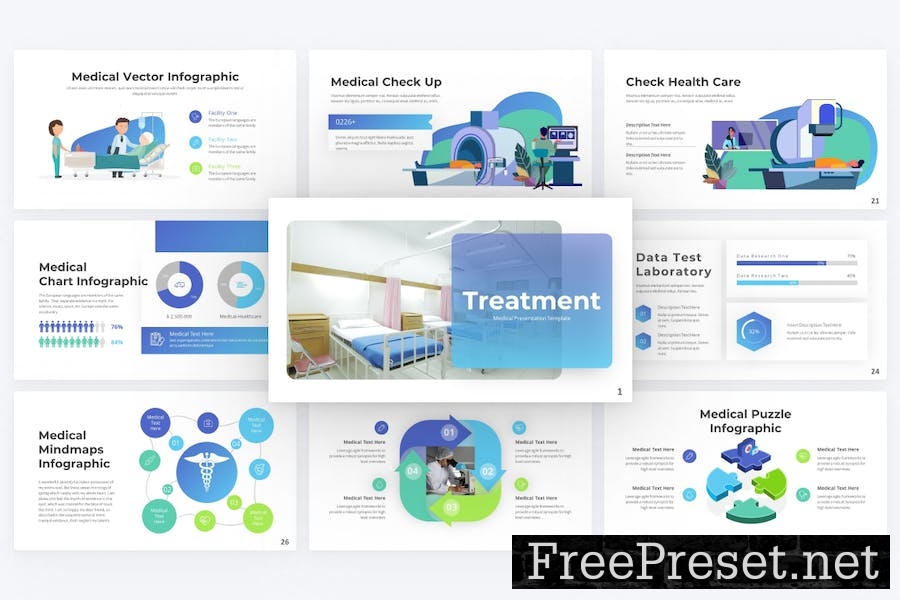 Treatment Medical Google Slides Template CXUKUKX