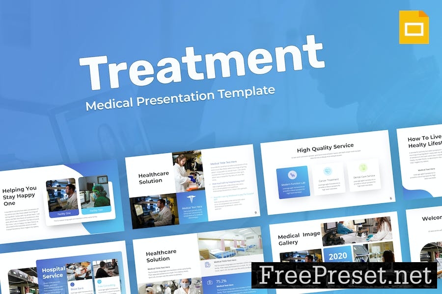 Treatment Medical Google Slides Template CXUKUKX