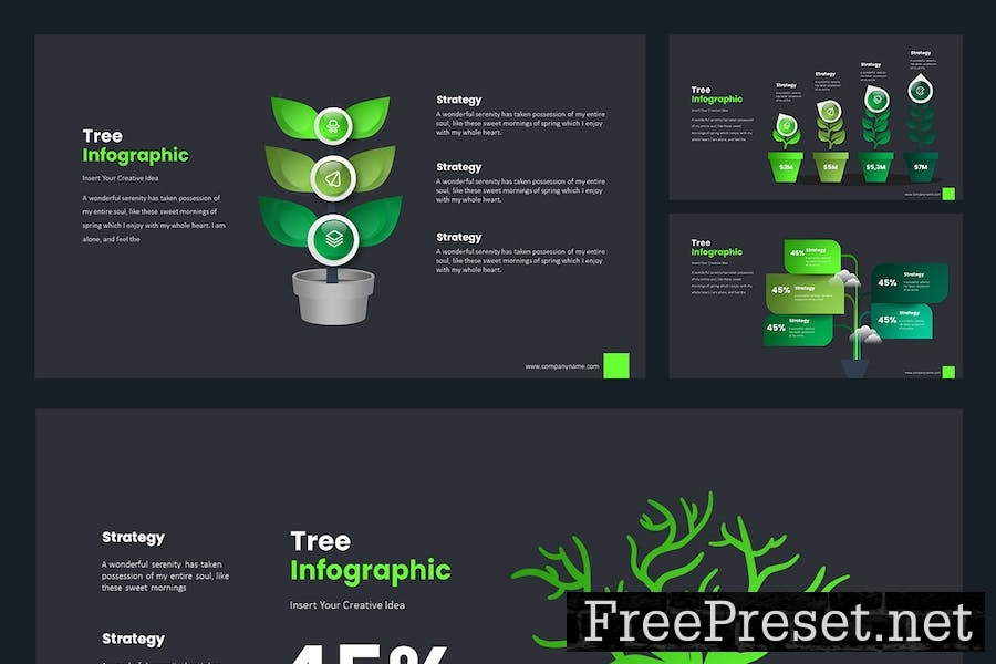 Tree Infographic Google Slides Templates 53PBWDU