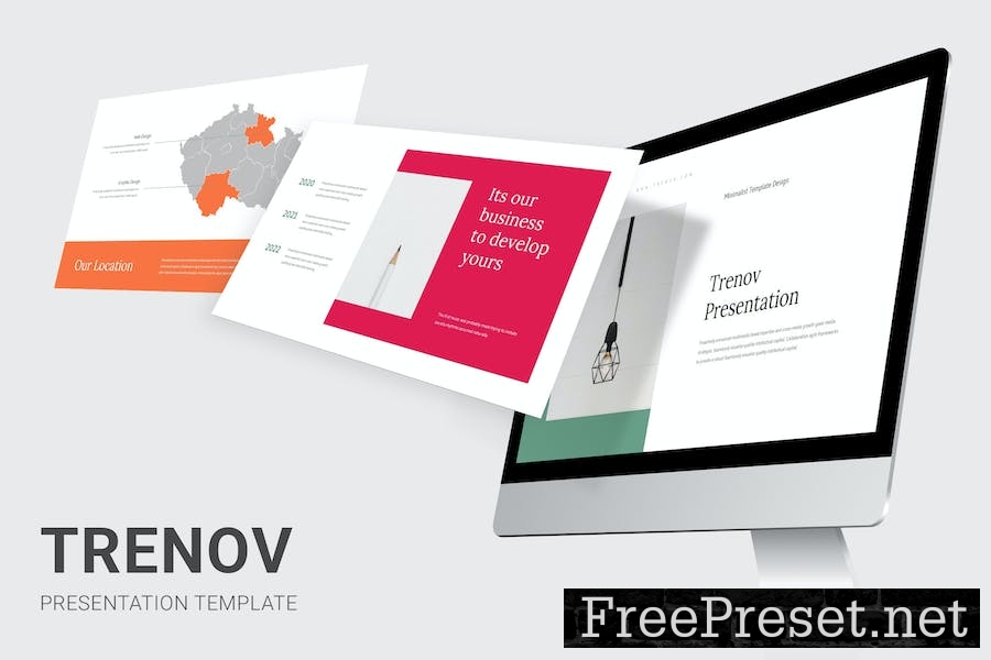 Trenov - Minimal Business Google Slides Template N7G46E5