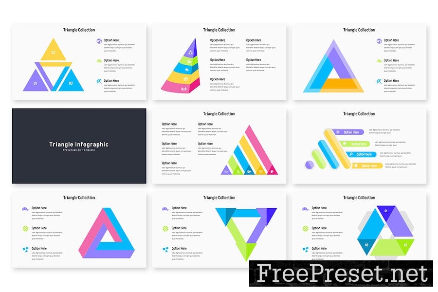 Triangle Infographic - Keynote Template 8L7C37X