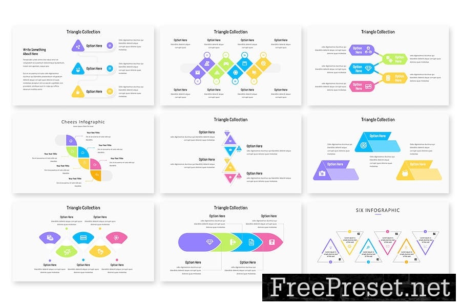 Triangle Infographic - Keynote Template 8L7C37X