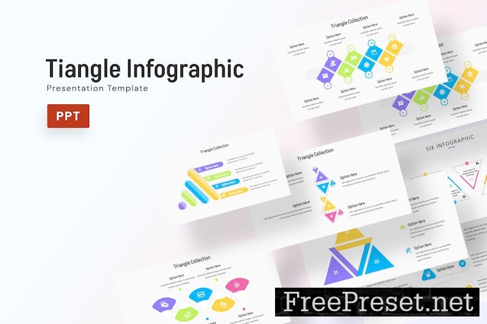 Triangle Infographic - Powerpoint Template X95H7G4