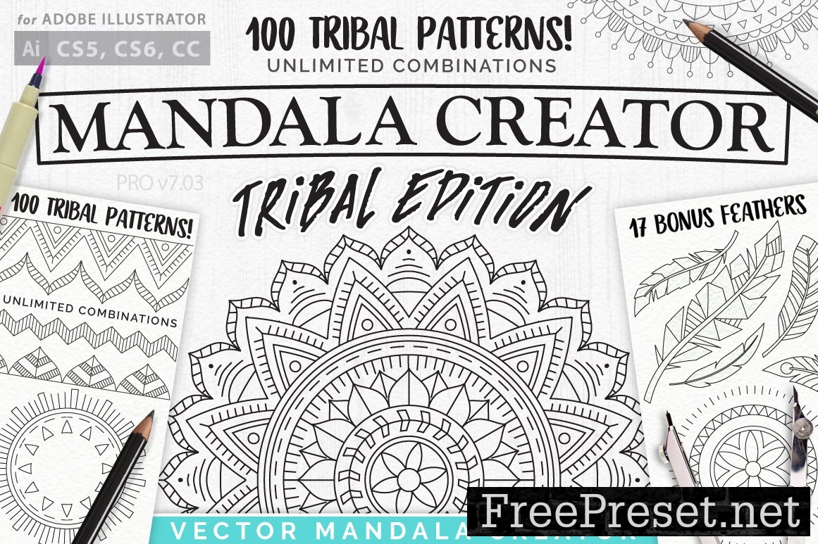 mandala creator illustrator free download