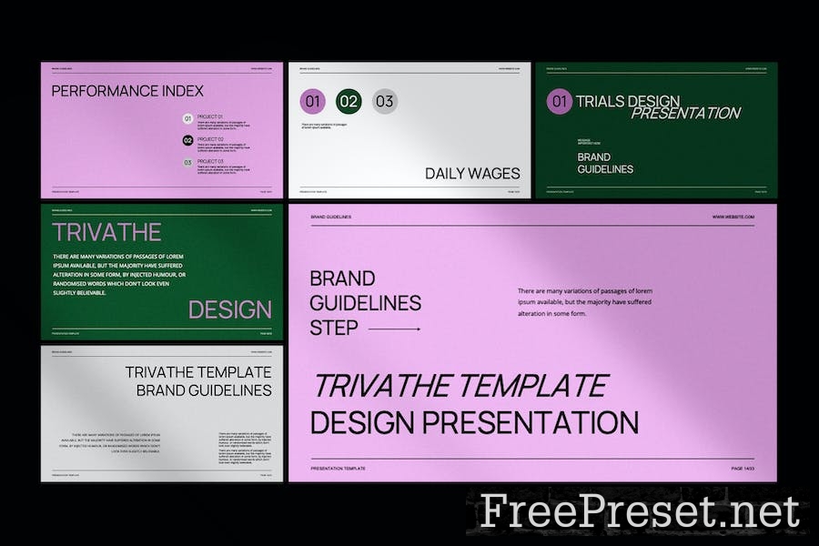 Trivathe - Brand Guideline Keynote Template JS2T8YW