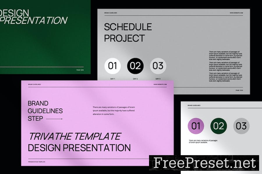 Trivathe - Brand Guideline Keynote Template JS2T8YW