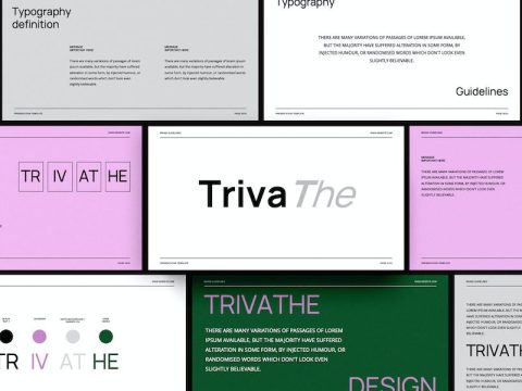 Trivathe - Brand Guideline Keynote Template JS2T8YW