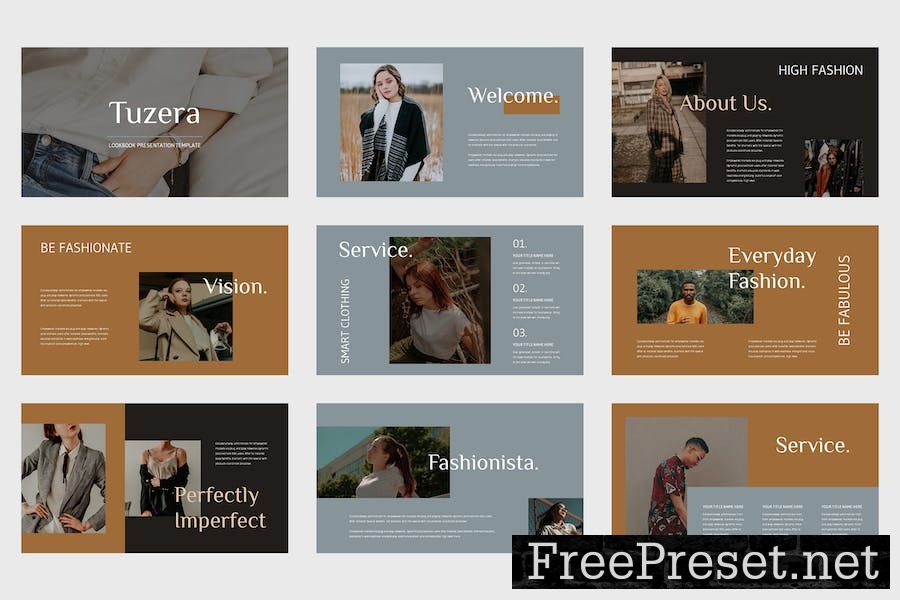 Tuzera - Fashion Magazine Google Slides Template 9XE5NDS