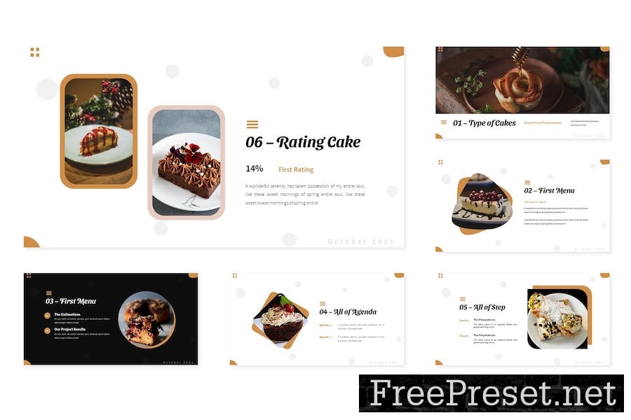 Type of Cakes - Google Slides Template W8F3QZN