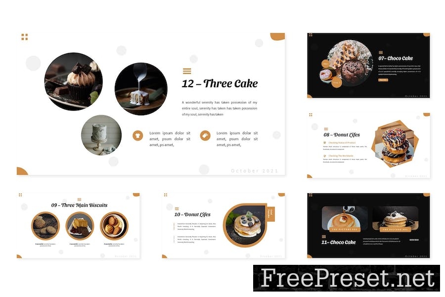 Type of Cakes - Google Slides Template W8F3QZN