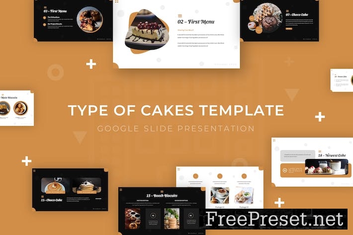 Type of Cakes - Google Slides Template W8F3QZN