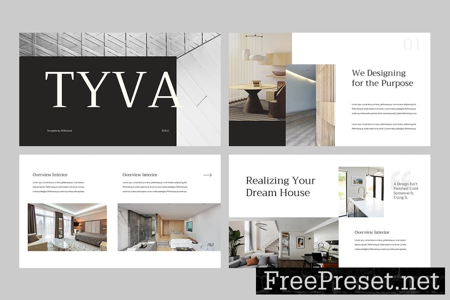 TYVA - Minimalist Google Slides Template