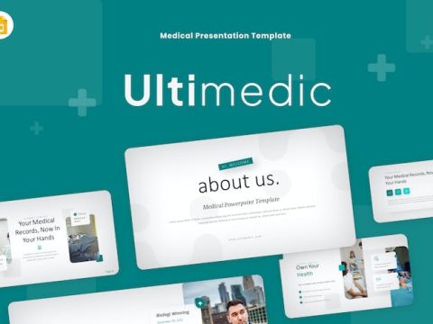 Ultimedic Blue Creative Medical Google Slides HVNXUWC