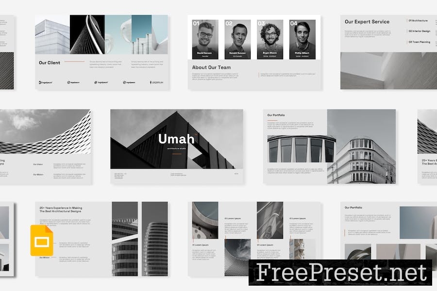 Umah - Architecture Corporate Google Slide Templat PFNXNQ8