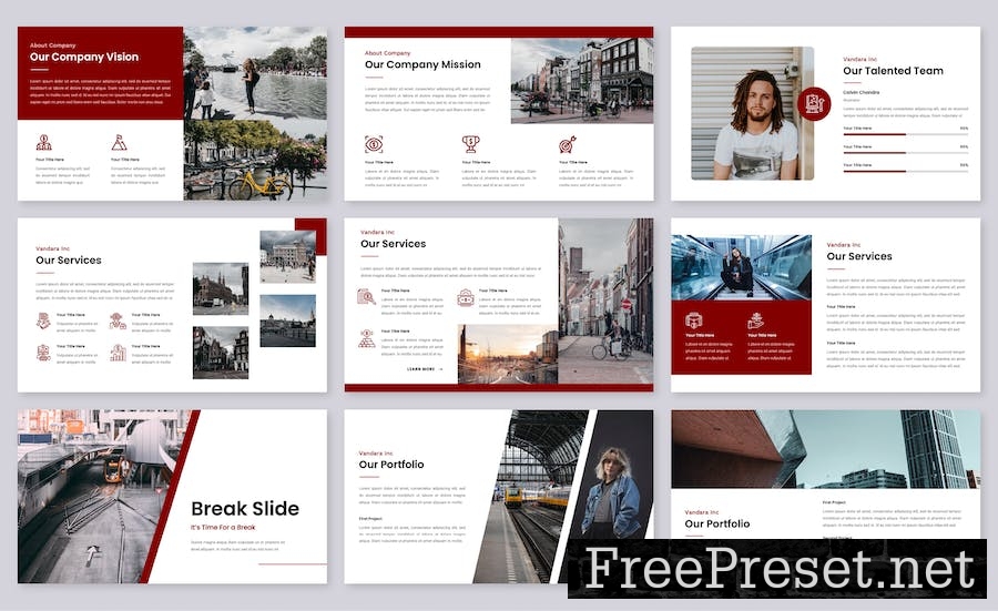 Vandara - Business Google Slides Template UJ9XCB8