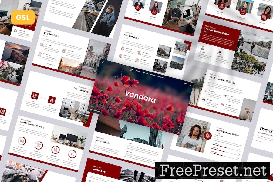 Vandara - Business Google Slides Template UJ9XCB8