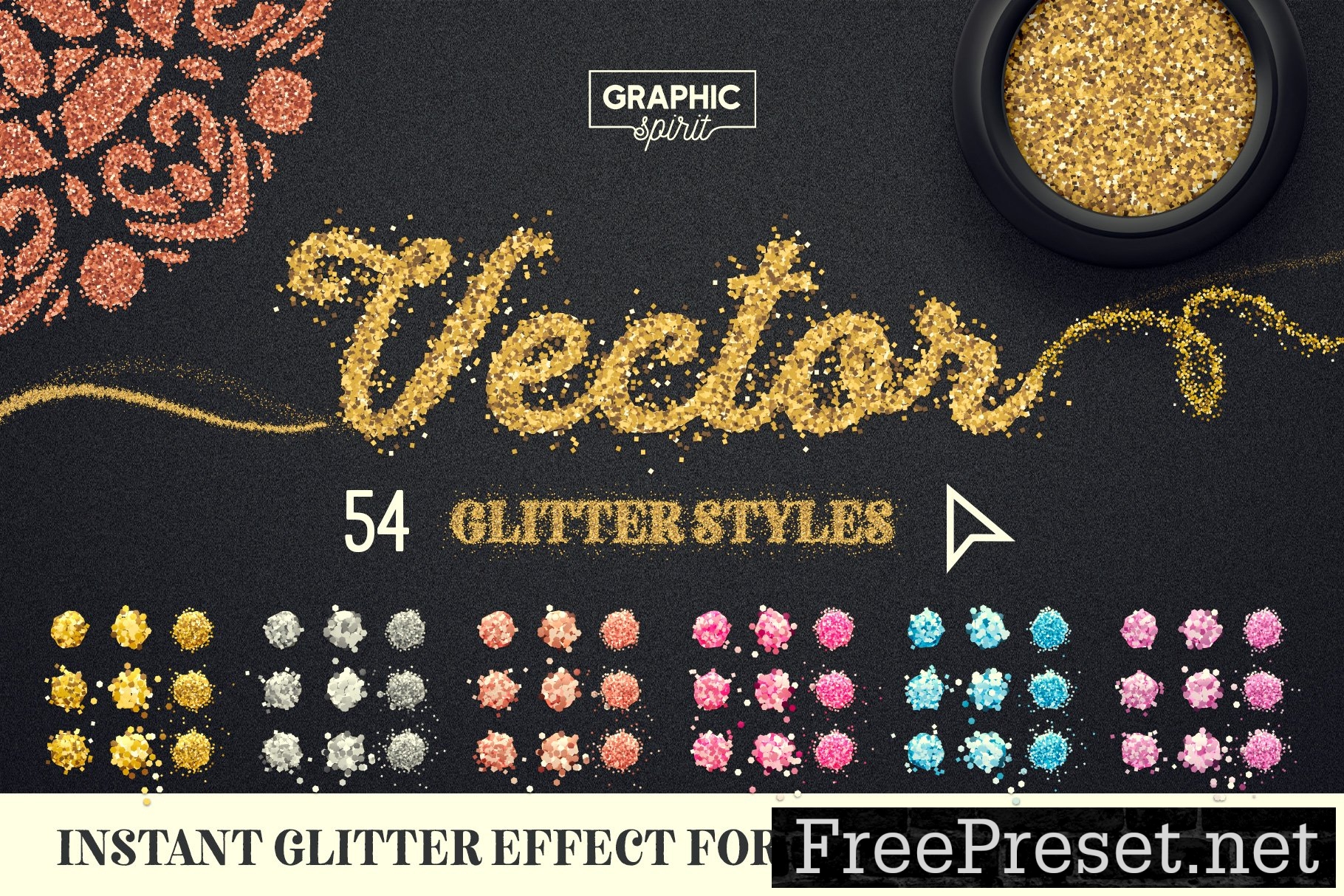 Vector Glitter for Adobe Illustrator 19090540