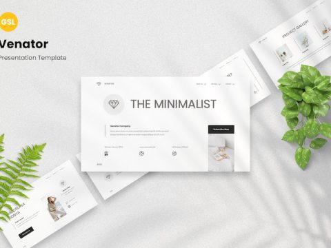 Venator - The Minimalist Google Slides Template 5V62BU5