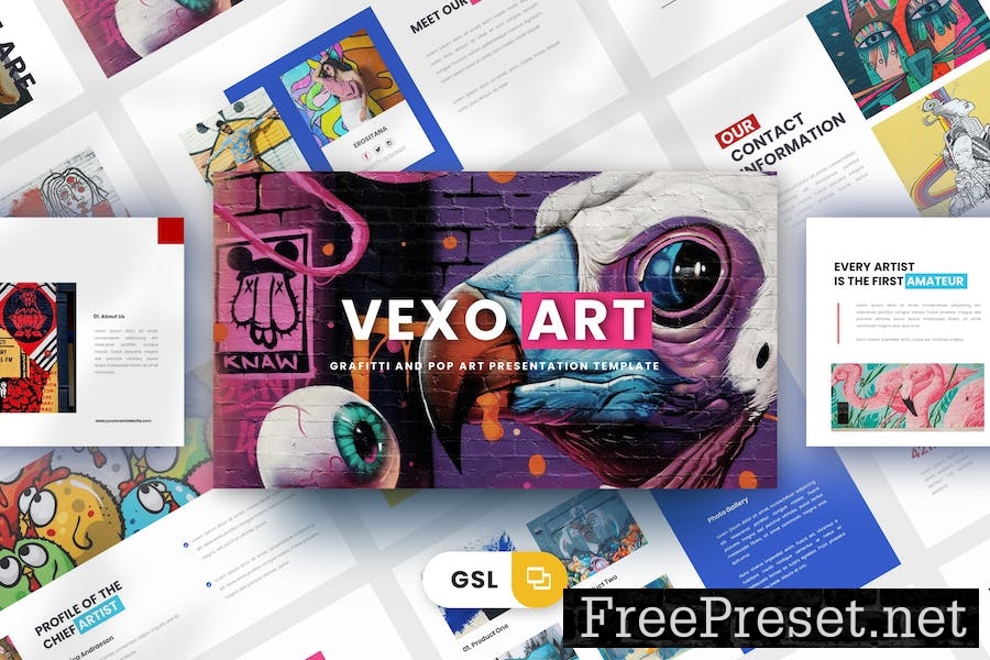 Vexoart - Google Slides Template 3GQF3U5