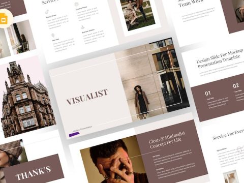 Visualist - Minimalis Google Slides Template N3PB77E